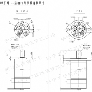 天行(中国)后油口系列马达